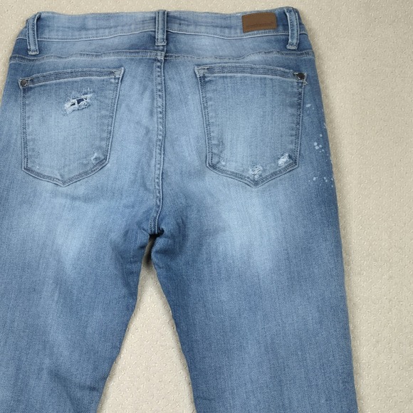 Judy‎ Blue Hayride Jeans Womens 13/31 Distressed Ripped Paint Splatter Mid Rise - Picture 4 of 11